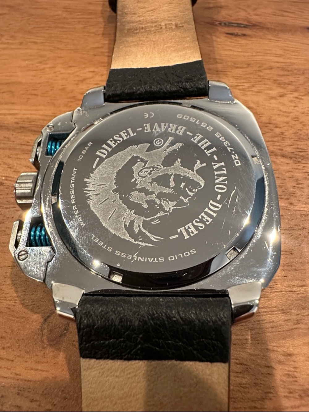 Diesel Black and Blue Chronograph Watch - Picture 2 of 4